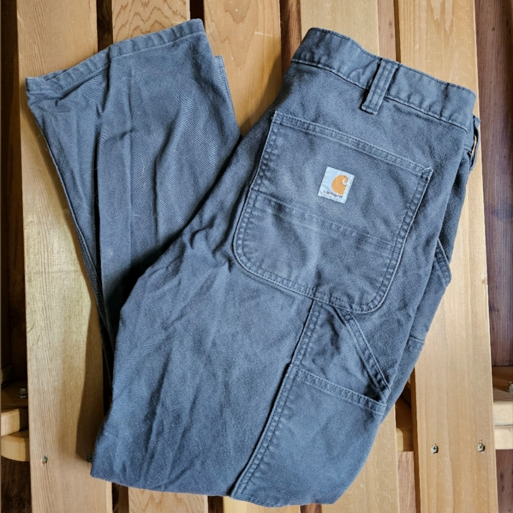 Dark Gray Carhartt Work Pants 34 x 30
